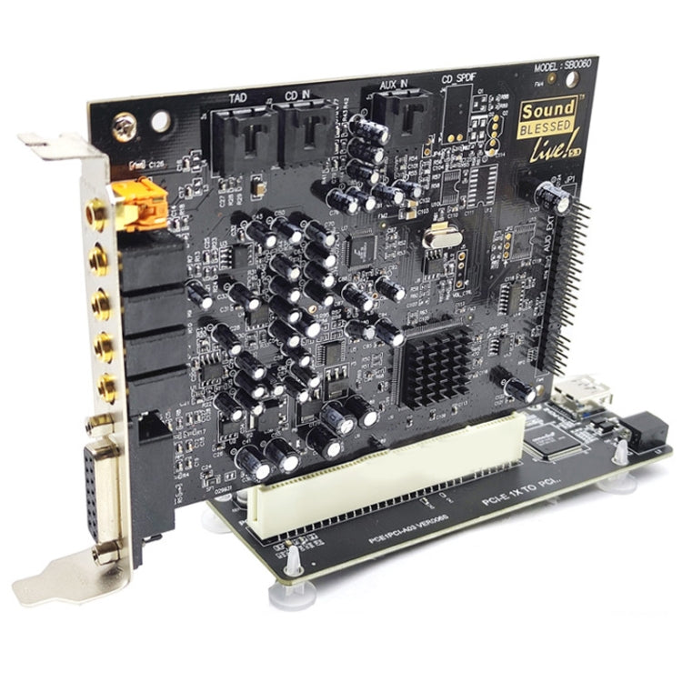 Lisslune | PCI-E 1X to Single PCI with Baffle Riser Card Expansion Adapter Expansion Card for PC Computer