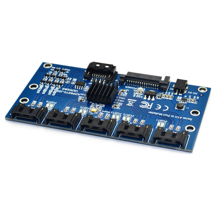 Lisslune | SATA2.0 3Gbps JMB321 Chip SATA expansion card 1 to 5 port riser card