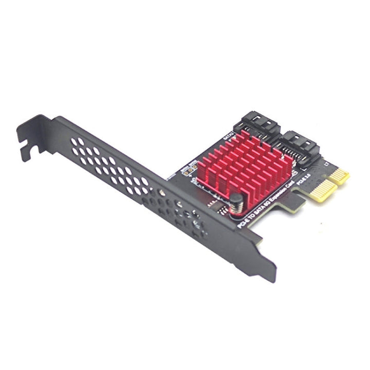 Lisslune | PCI-E 1X GEN3 to SATA3.0 expansion card 2 ports 6Gbps transfer expansion IPFS hard drive