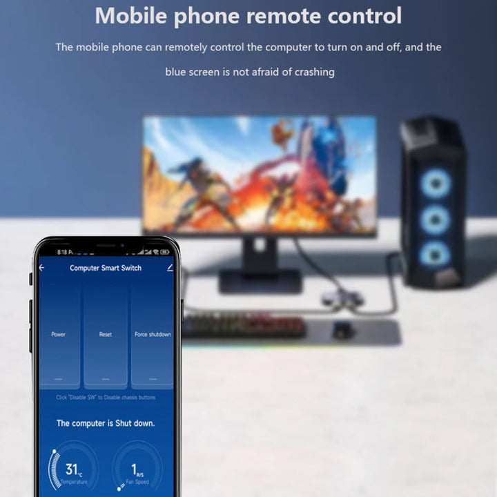 Lisslune | 2.4G WIFI Computer Remote Boot Card Remote Control Wireless Switching Module Works With Google Home Tmall Elf