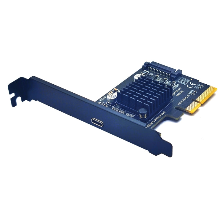 Lisslune | PCI-E 4X to USB3.2 Gen2x2 Type-C 20Gbps SATA expansion card Asmedia ASM3242 chip