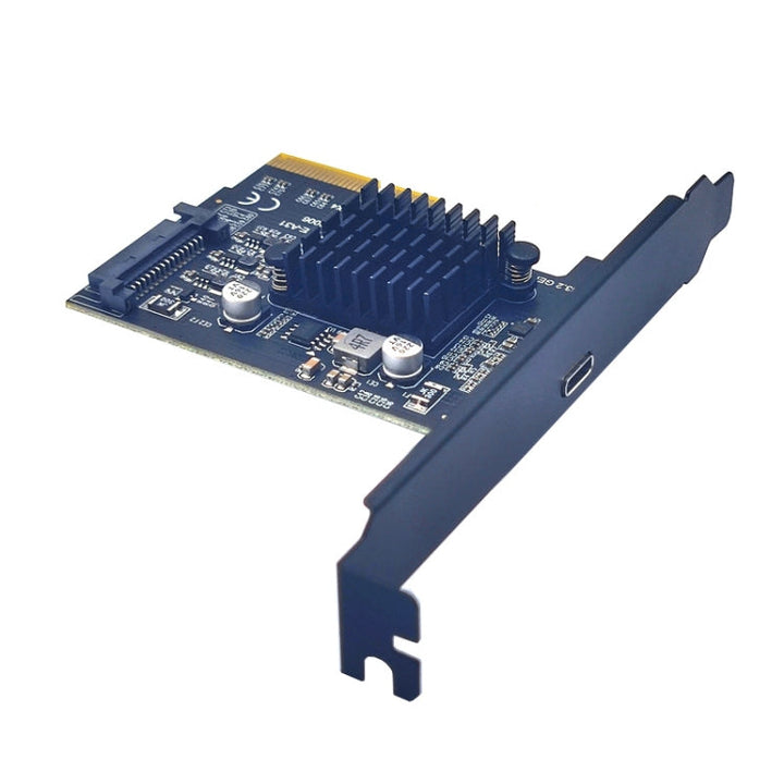 Lisslune | PCI-E 4X to USB3.2 Gen2x2 Type-C 20Gbps SATA expansion card Asmedia ASM3242 chip
