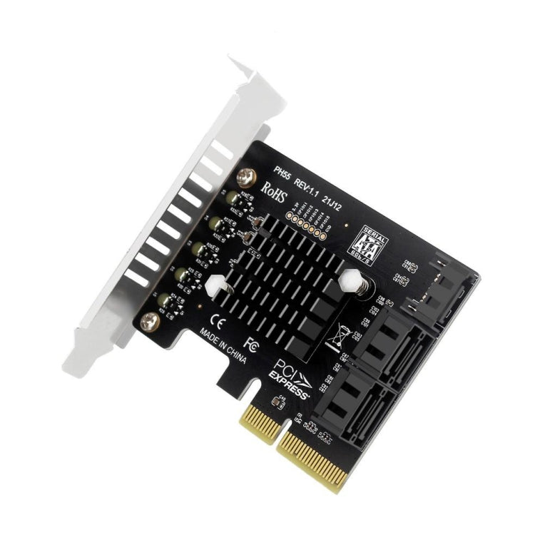 Lisslune | PCI-E to 5 SATA 3.0 Expansion Card (Semi High Baffle)