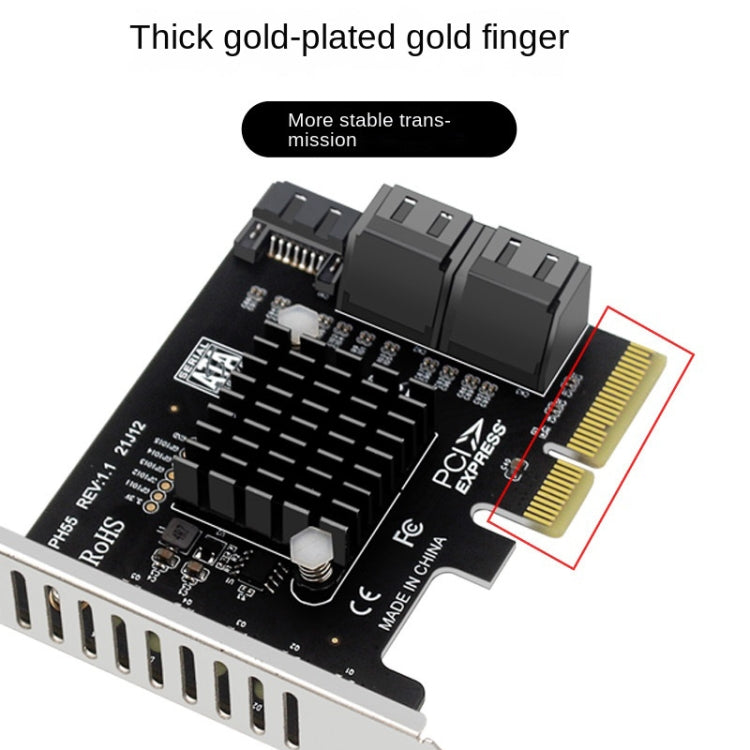 Lisslune | PCI-E to 5 SATA 3.0 expansion card (full height)