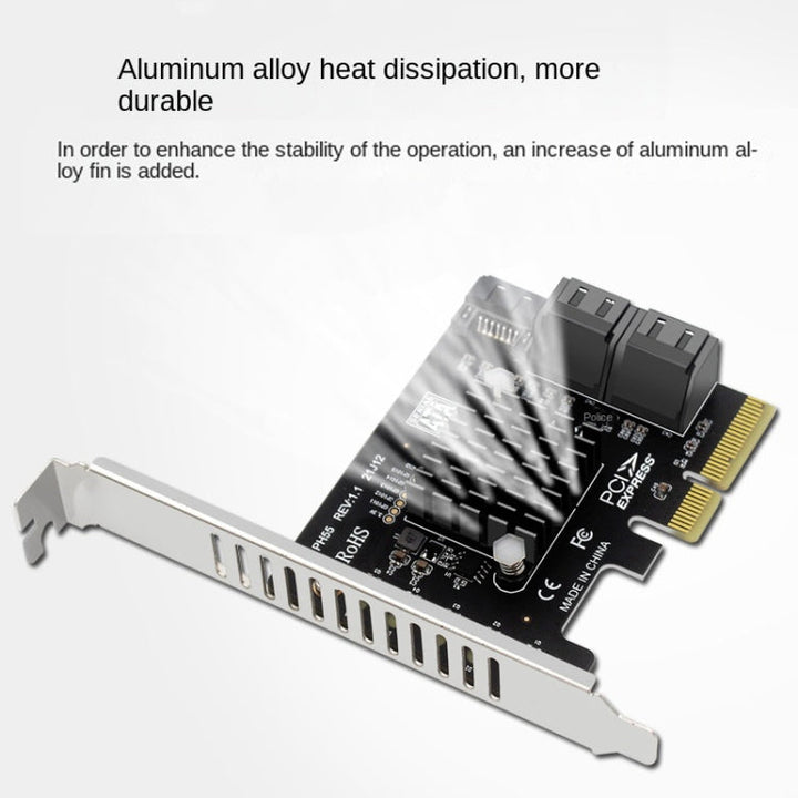 Lisslune | PCI-E to 5 SATA 3.0 expansion card (full height)