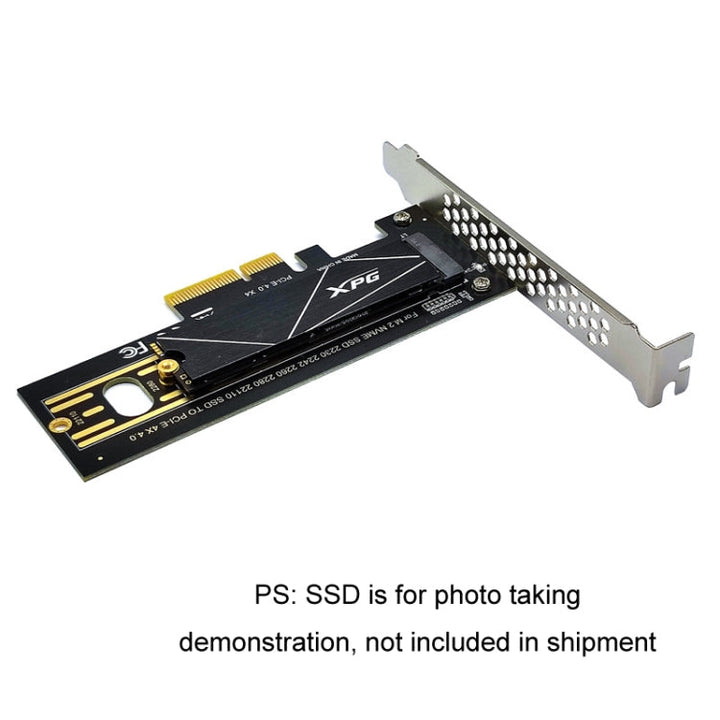 Lisslune | 2pcs M.2 Riser Card NVMe SSD to PCI-E X4 4.0 GEN4 (Black)