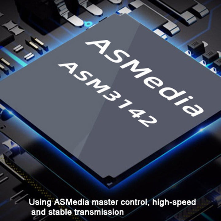Lisslune | PCI-E 4X to USB3.1 Dual USB-C/Type-C Port 10Gbps expansion card with ASMedia ASM3142 chip