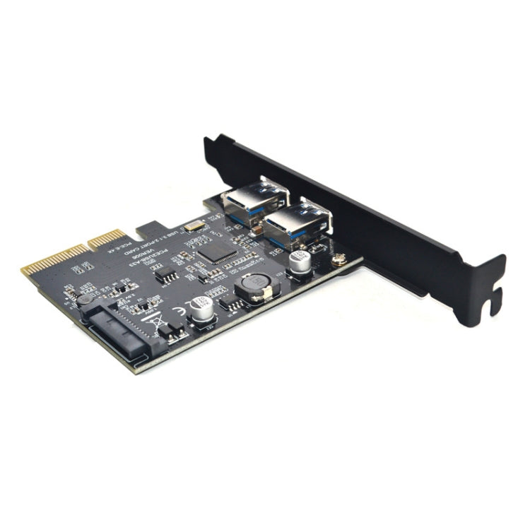 Lisslune | USB3.2 expansion card GEN2 Type-A connection ASMedia ASM3142 transfer 10Gbps (Black)