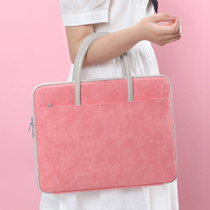 Lisslune | BUBM 14 Inch Fully Open Laptop Bag (Pink)