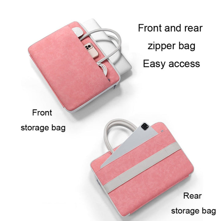 Lisslune | BUBM 14 Inch Fully Open Laptop Bag (Pink)