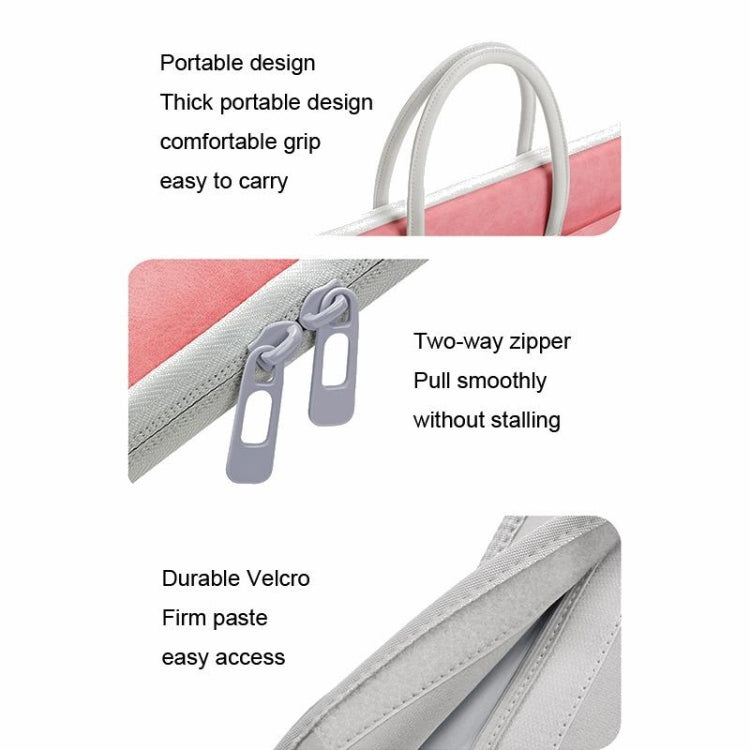 Lisslune | BUBM 14 Inch Fully Open Laptop Bag (Pink)
