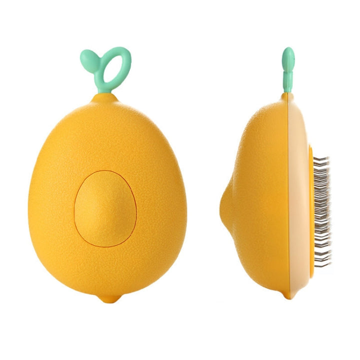 Cat Pet Fleece Needle Comb Cleaning Accessories (Lemon Yellow)