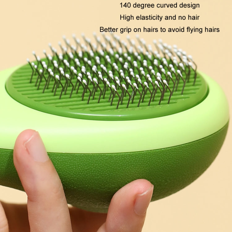 Cat Pet Fleece Needle Comb Cleaning Accessories (Avocado Green)