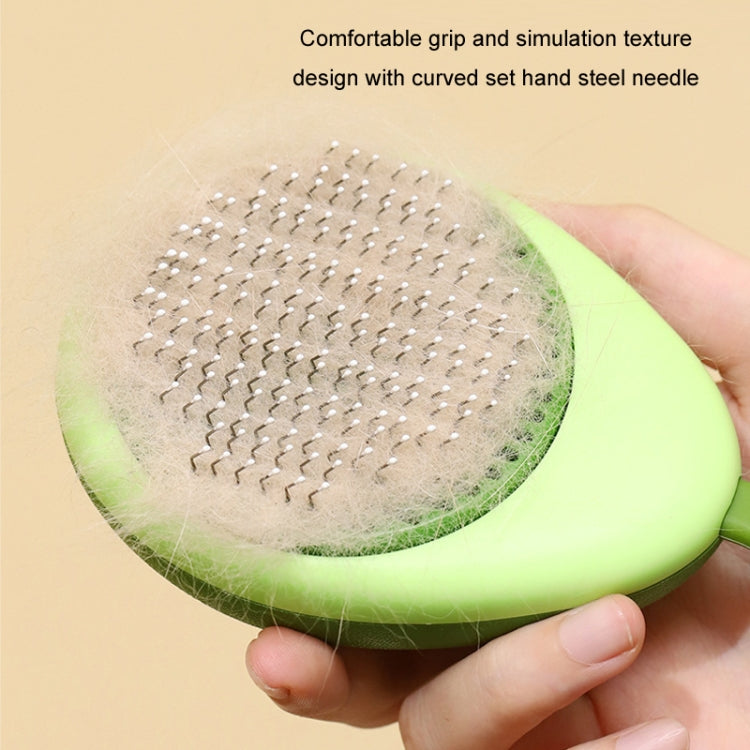 Cat Pet Fleece Needle Comb Cleaning Accessories (Avocado Green)