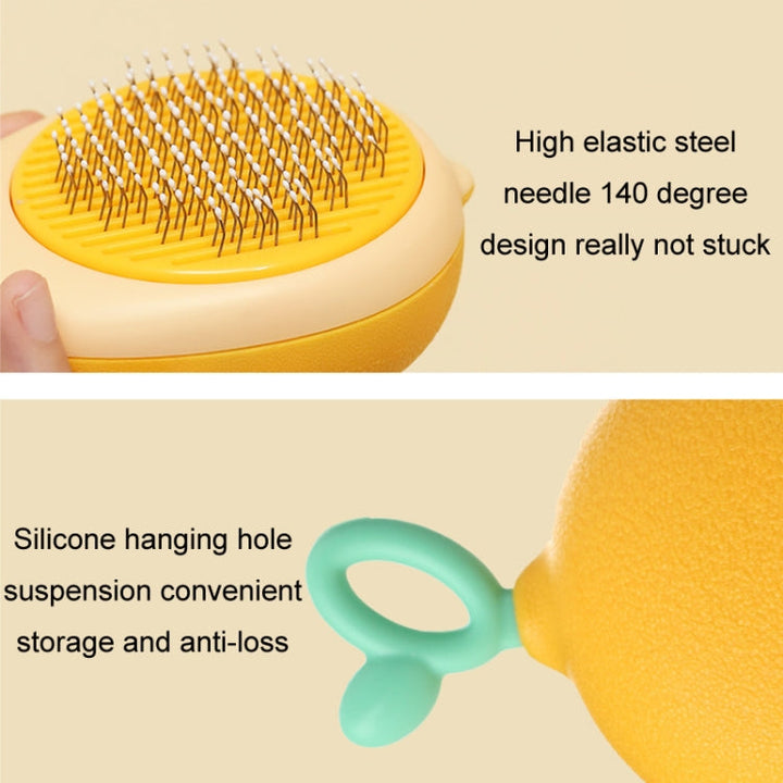 Cat Pet Fleece Needle Comb Cleaning Accessories (Avocado Green)