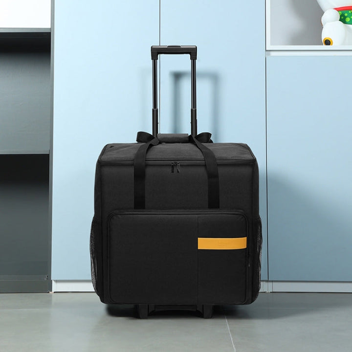 Lisslune | BUBM Computer Host Removable Trolley Shockproof Waterproof Storage Bag With Wheels, Size: 27 inches (Black)