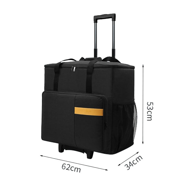 Lisslune | BUBM Computer Host Removable Trolley Shockproof Waterproof Storage Bag With Wheels, Size: 27 inches (Black)