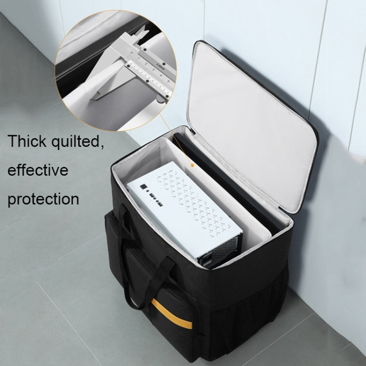 Lisslune | BUBM Computer Host Removable Trolley Shockproof Waterproof Storage Bag With Wheels, Size: 27 inches (Black)