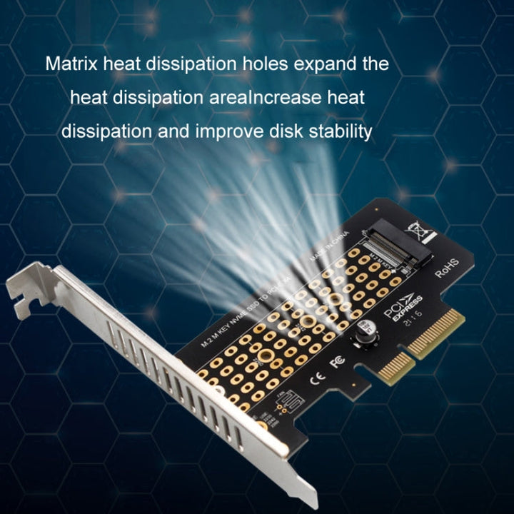 Lisslune | 5pcs NVME transfer card M.2 to PCIE3.0/4.0 full data X4 expansion card, style: half height