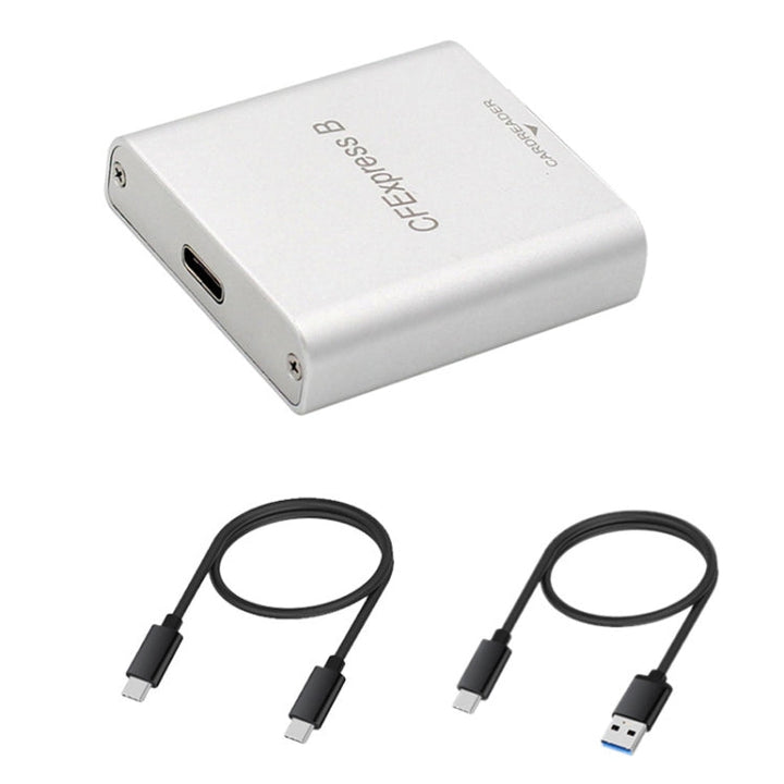 Lisslune | 10G High-Speed USB3.2 Z6/Z7 1DX3 Wired CFEXPRESS Card Reader with Dual Cable