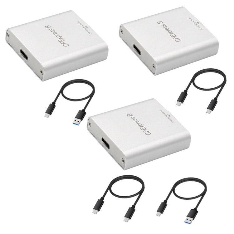 Lisslune | 10G High-Speed USB3.2 Z6/Z7 1DX3 Wired CFEXPRESS Card Reader with Dual Cable