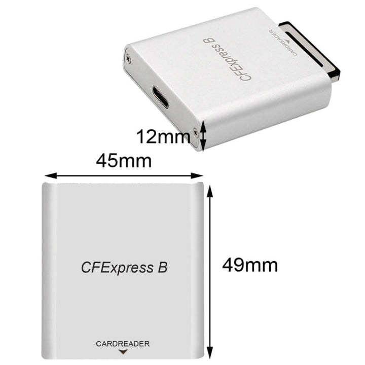 Lisslune | 10G High-Speed-USB3.2 Z6/Z7 1DX3 Wired CFEXPRESS Card Reader with A-C Cable
