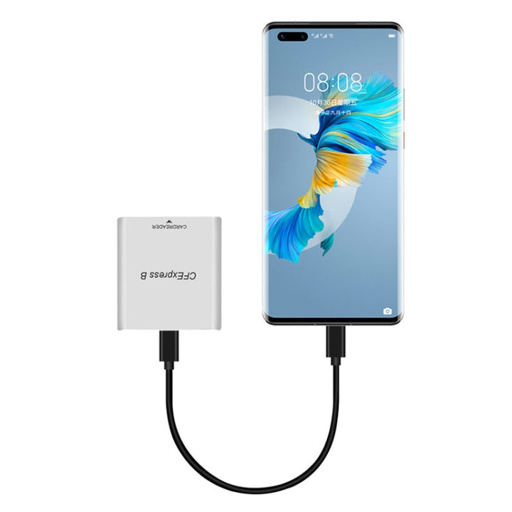 Lisslune | 10G High-Speed-USB3.2 Z6/Z7 1DX3 Wired CFEXPRESS Card Reader with A-C Cable