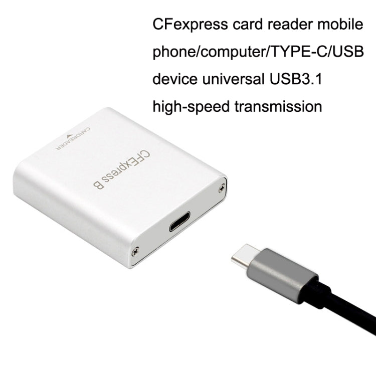 Lisslune | 10G High-Speed USB3.2 Z6/Z7 1DX3 Wired CFEXPRESS Card Reader with Dual Cable