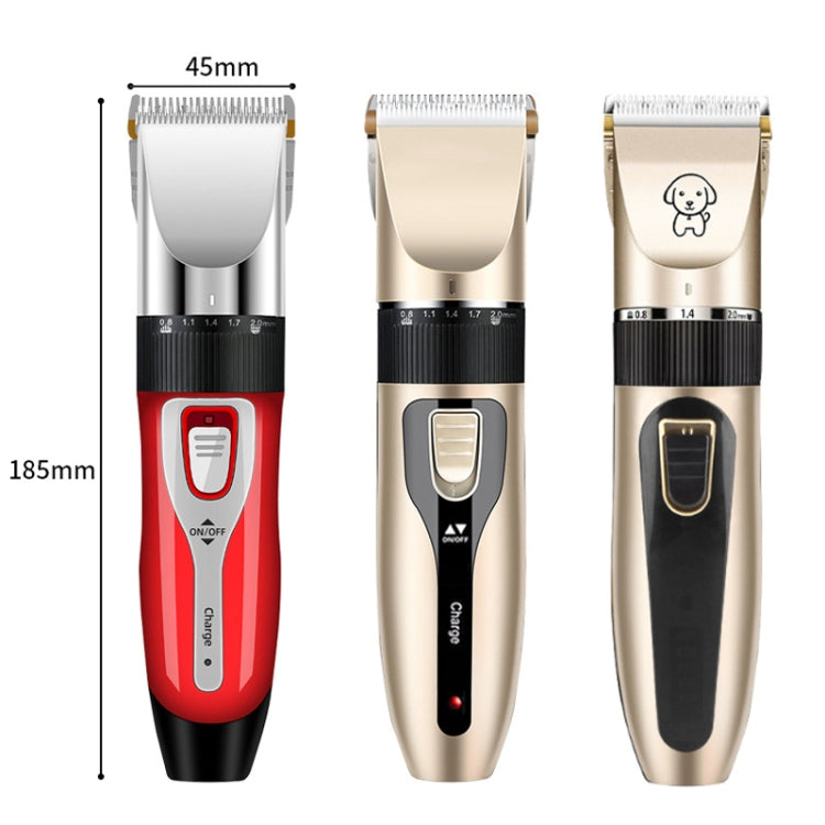 Puppy trimmer Pet electric shaver cat hair clipper set, Color: Yellow Standard