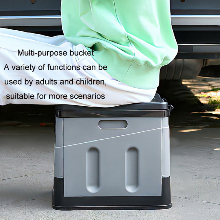 Lisslune | Auto Folding Portable Toilet Outdoor Emergency Mobile Toilet (Army Green)
