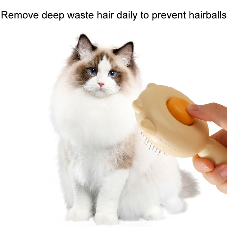 Pet Needle Combing Hair Cleaning Detangling Brush (Yellow)