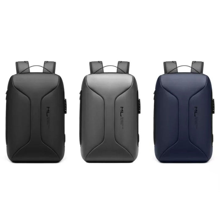Lisslune | Business Large Capacity Travel Bag Multifunctional Waterproof Laptop Backpack with USB Port (Black)