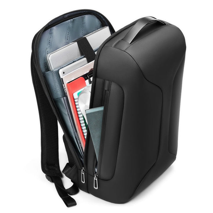 Lisslune | Business Large Capacity Travel Bag Multifunctional Waterproof Laptop Backpack With USB Port (Light Gray)