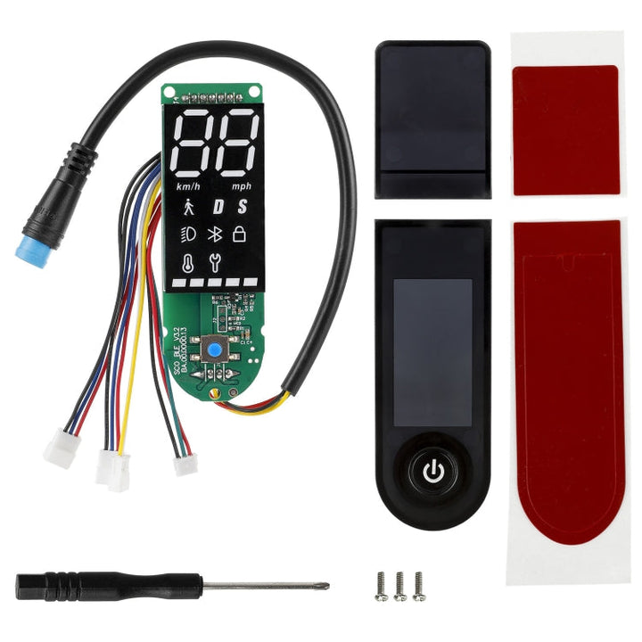 Lisslune | For Xiaomi Electric Scooter Pro/Pro 2/1S Four-Wire Dual Brake Bluetooth Board Set, Specification: With Switch Panel