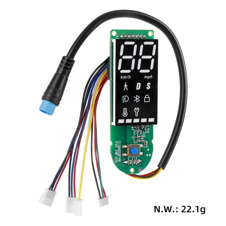 Lisslune | For Xiaomi Electric Scooter Pro/Pro 2/1S Four-Wire Dual Brake Bluetooth Board Set, Specification: With Switch Panel