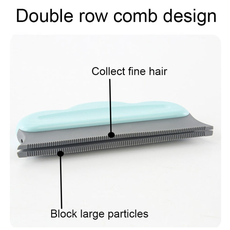 Multifunctional Home Cleaning Pet Hair Brush Carpet Clothing Sofa Pet Stripper (Gray)
