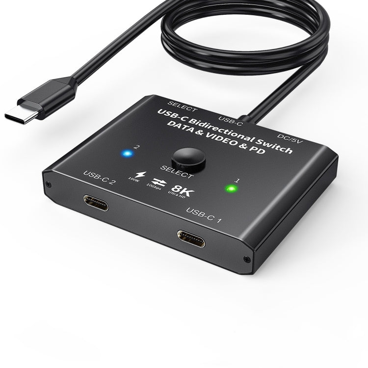Lisslune | C201 Single Machine 8K30 Type-C / USB-C Bidirectional Switch 10Gbps HD Splitter