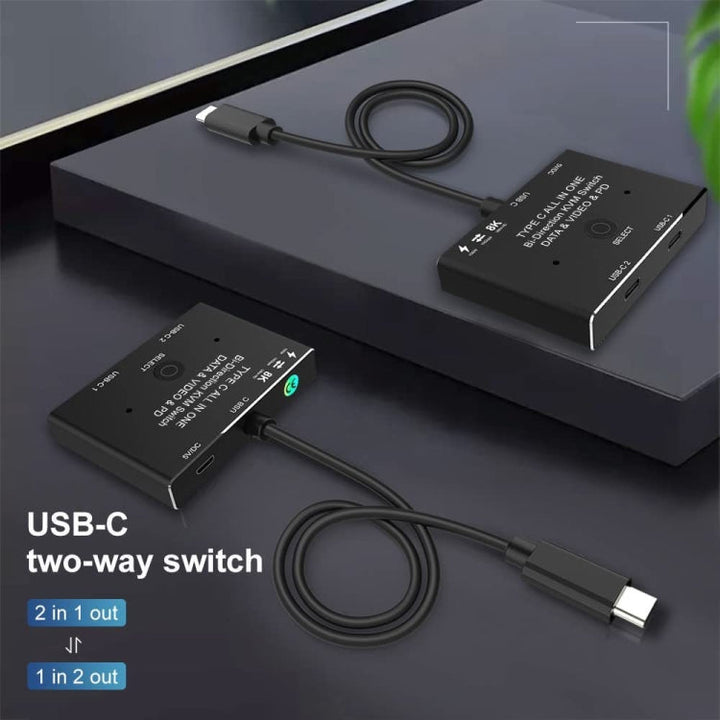 Lisslune | C201 Single Machine 8K30 Type-C / USB-C Bidirectional Switch 10Gbps HD Splitter