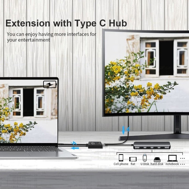 Lisslune | C201 Single Machine 8K30 Type-C / USB-C Bidirectional Switch 10Gbps HD Splitter