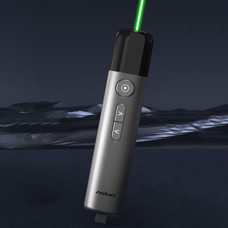 Lisslune | ASiNG LED LCD screen High Performance Light Green Laser Pointer PPT Presentation Guides Side Presenter (A17)