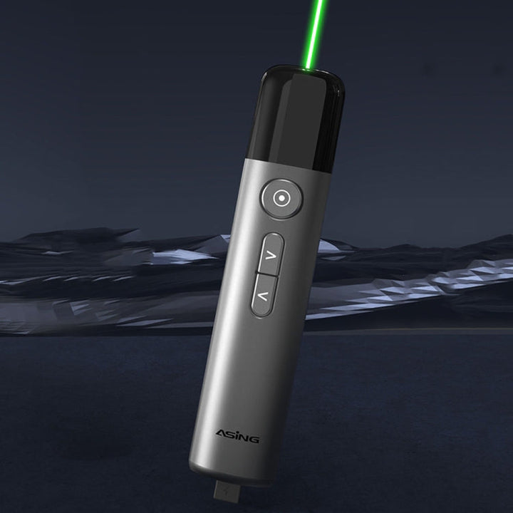 Lisslune | ASiNG LED LCD screen High Performance Light Green Laser Pointer PPT Presentation Guides Side Presenter (A17)