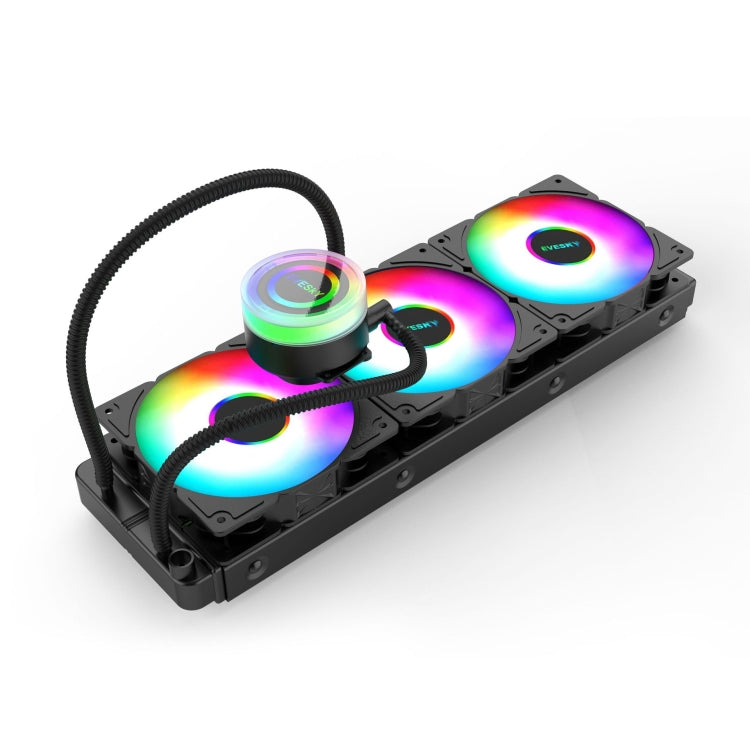 Lisslune | EVESKY Water Cooler Cpu Fan RGB Fan Liquid Cooling Radiator Integrated Radiator, Spec: 360mm
