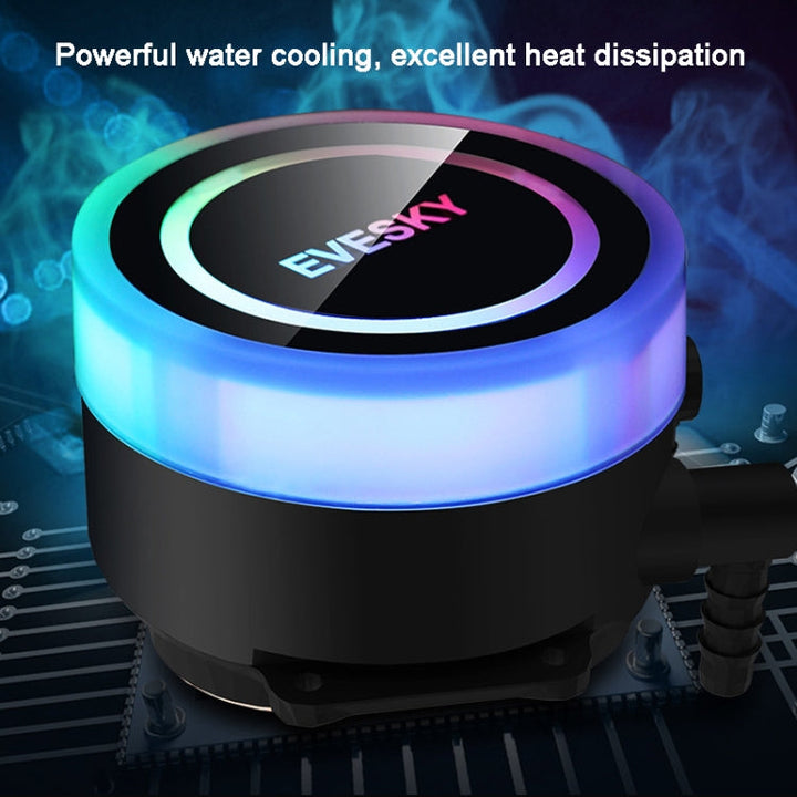 Lisslune | EVESKY Water Cooler Cpu Fan RGB Fan Liquid Cooling Radiator Integrated Radiator, Spec: 360mm