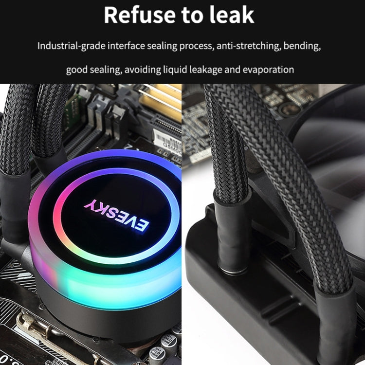Lisslune | EVESKY Water Cooler Cpu Fan RGB Fan Liquid Cooling Radiator Integrated Radiator, Spec: 360mm