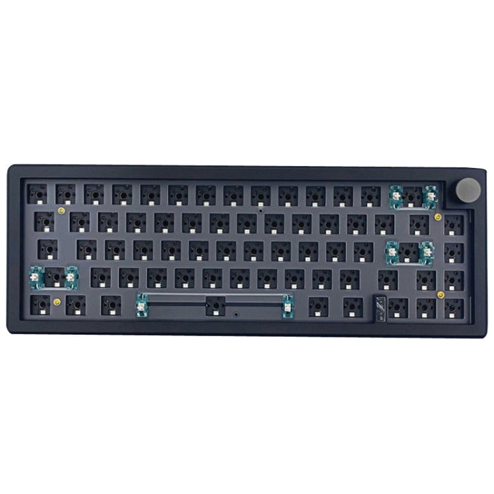 Lisslune | 67 Keys Three-Mode Customized DIY Mechanical Keyboard Kit with Switch Supports Hot Plug RGB Backlighting, Color: Black