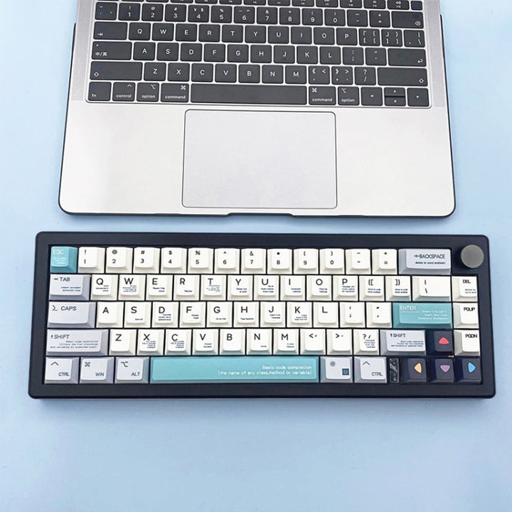 Lisslune | 67 Keys Three-Mode Customizable DIY With Button Mechanical Keyboard Kit Supports Hot Plug RGB Backlight, Color: Purple