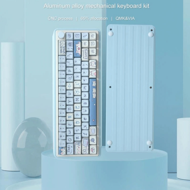 Lisslune | 66 keys 5-sided heat rise PBT personalized keycaps (Green)