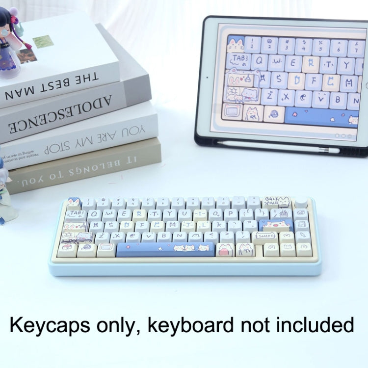 Lisslune | 66 keys 5-sided heat rise PBT personalized keycaps (Green)