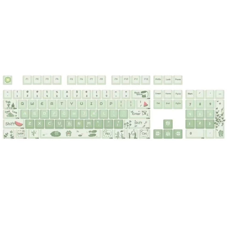 Lisslune | 148 Keys MDA Height 5-Sided Heat Rise PBT Mechanical Keyboard Keycaps (Green)