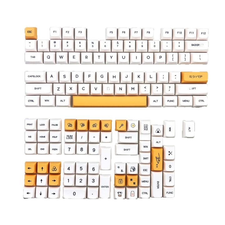 Lisslune | Bee Milk 140 Keys Sublimation Mechanical Keyboard PBT Keycaps